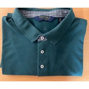 Polo Golf Ralph Lauren XXL Men's Green Stripe Shirt Preppy Country Club